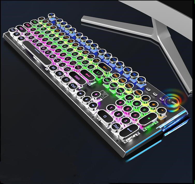 104-Key Backlit Mechanical Gaming Keyboard with Anti-Ghosting