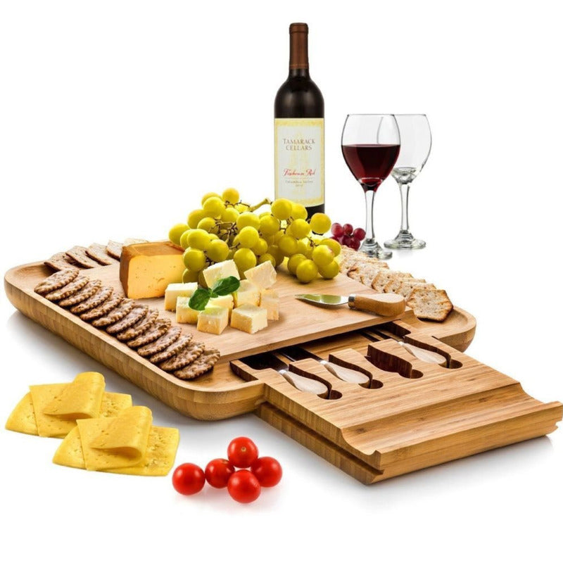 Multipurpose Cheese & Knife Storage Cutting Board