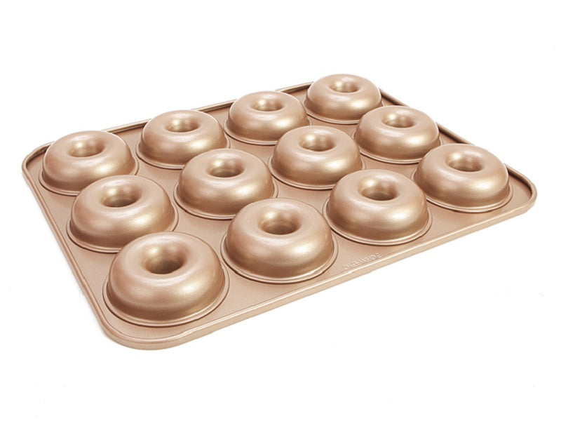 GoldGlaze 12-Cup Donut Baking Mold