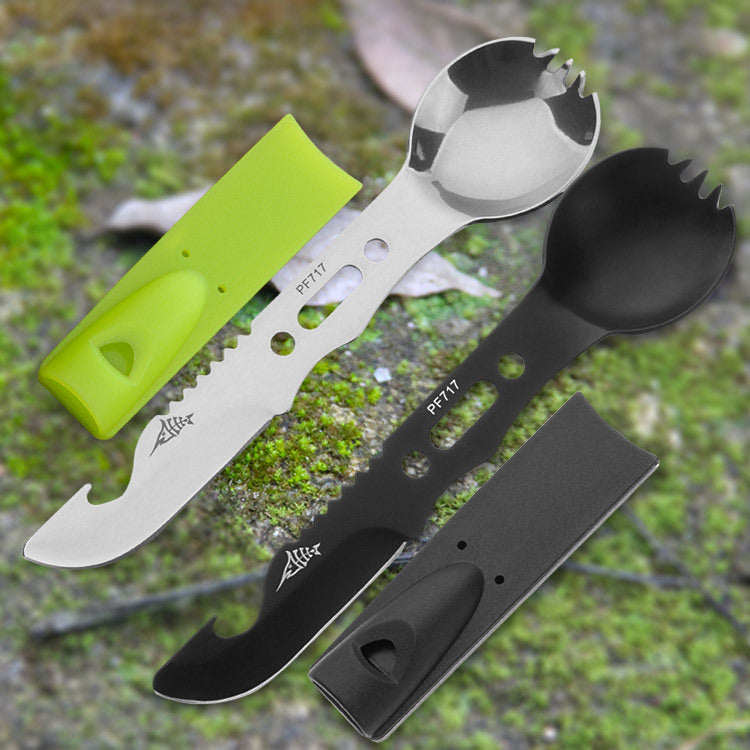 CampEssentials 3-in-1 Cutlery & Whistle Set