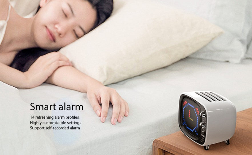 Unique Portable Smart Bluetooth Speaker with Alarm Clock