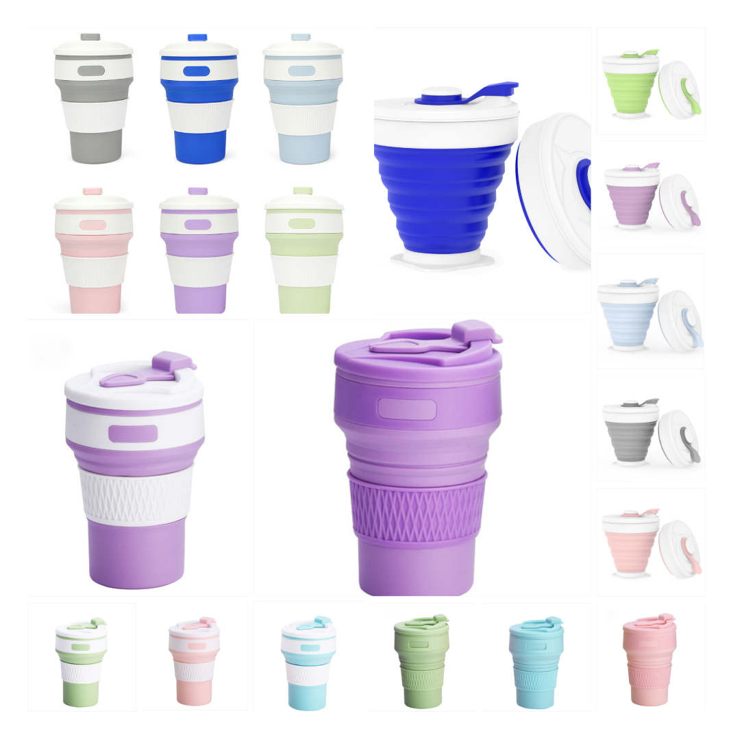 Collapsible Silicone Coffee Cup - Portable Folding Cup