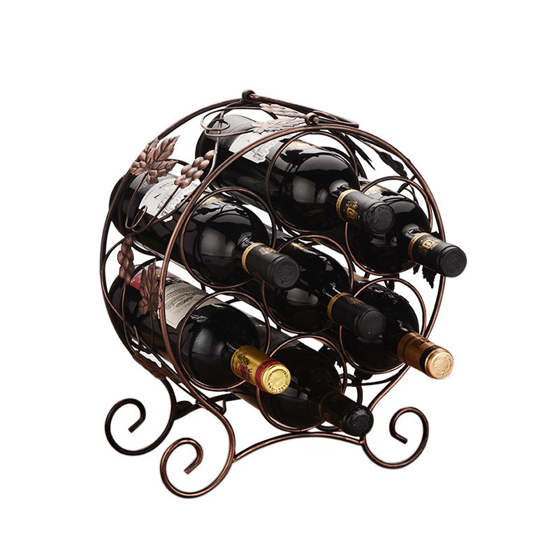 Multi-Bottle Decorative Wine Rack