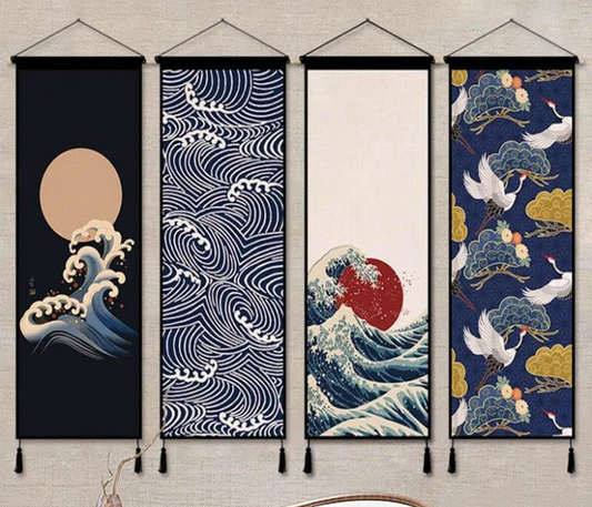 Serene Japanese Tapestry - Living Room Wall Art Decoration