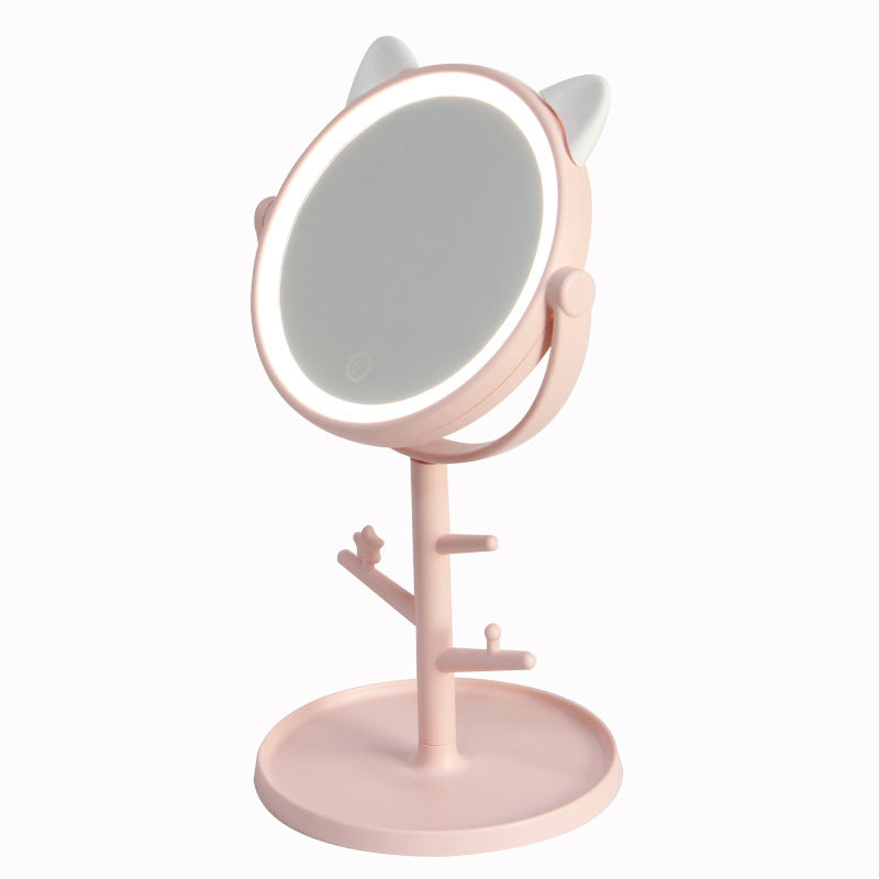 USB Rechargeable Smart Makeup Mirror with LED Light