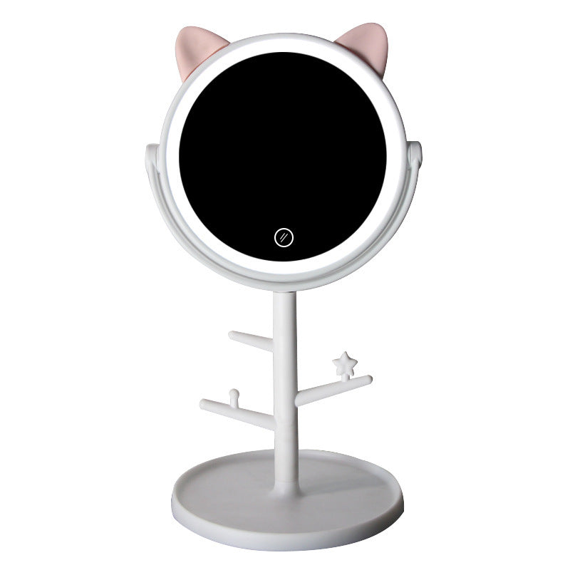 USB Rechargeable Smart Makeup Mirror with LED Light