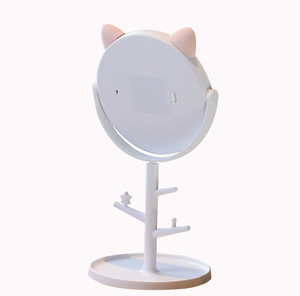 USB Rechargeable Smart Makeup Mirror with LED Light