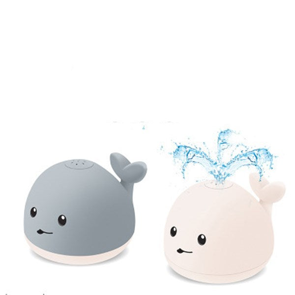 LED Light & Music Cartoon Whale Bath Toy for Babies