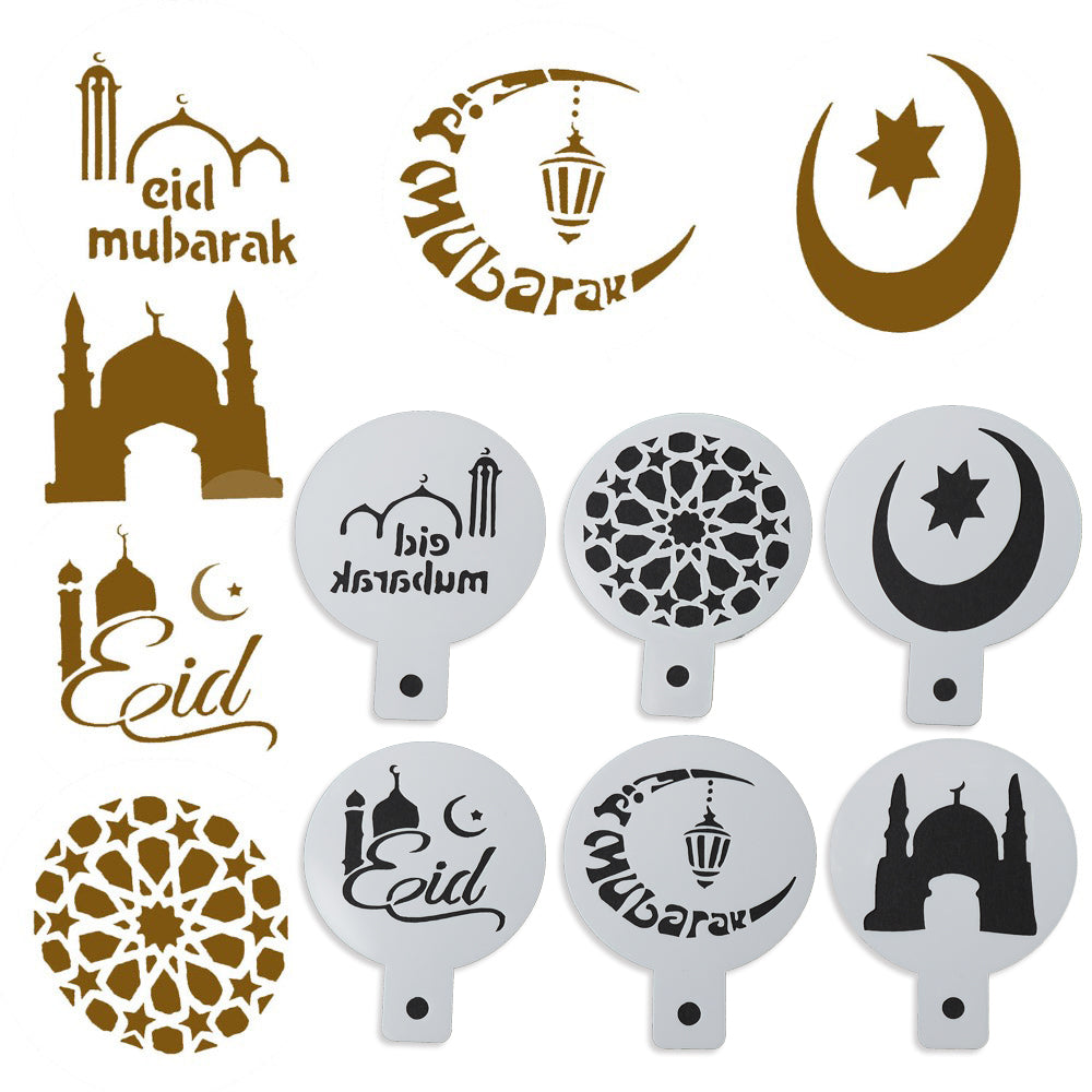 EidBloom Cake Decoration Stencil