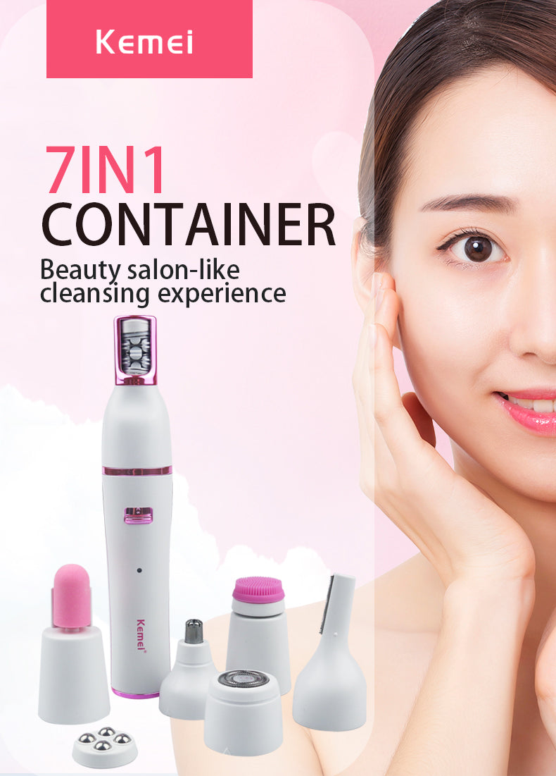 7-in-1 Beauty Grooming and Exfoliation System