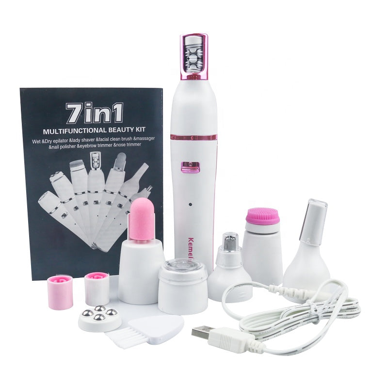 7-in-1 Beauty Grooming and Exfoliation System