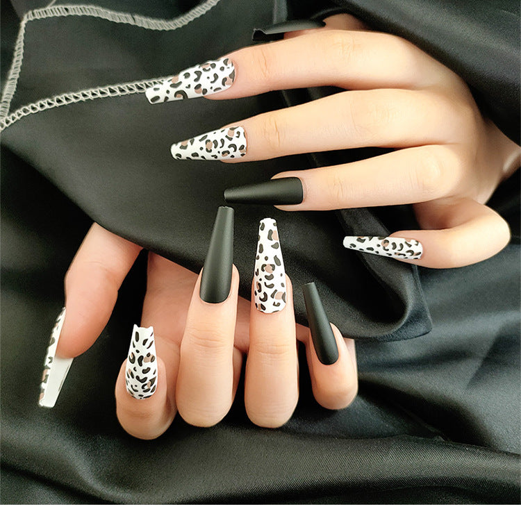 Water Droplet Long Ballet Nails with Flat and Pointed Tips