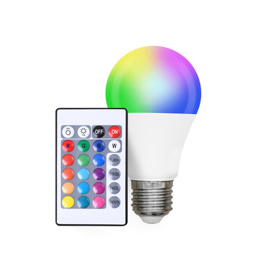 16-Color LED Light Bulb with Remote Control