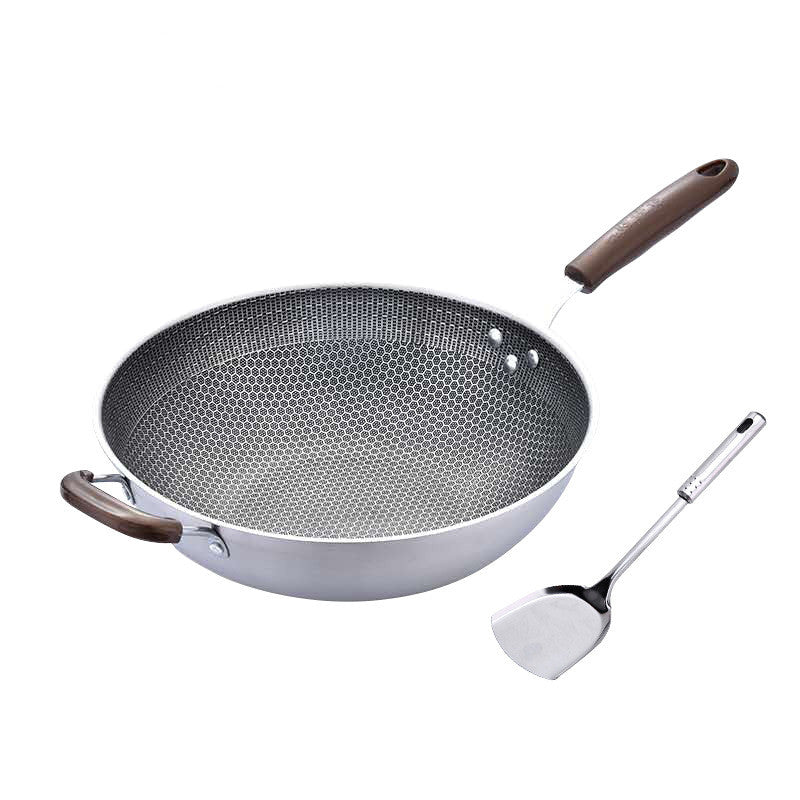 Stainless Steel Non-Stick Stir Fry Pan