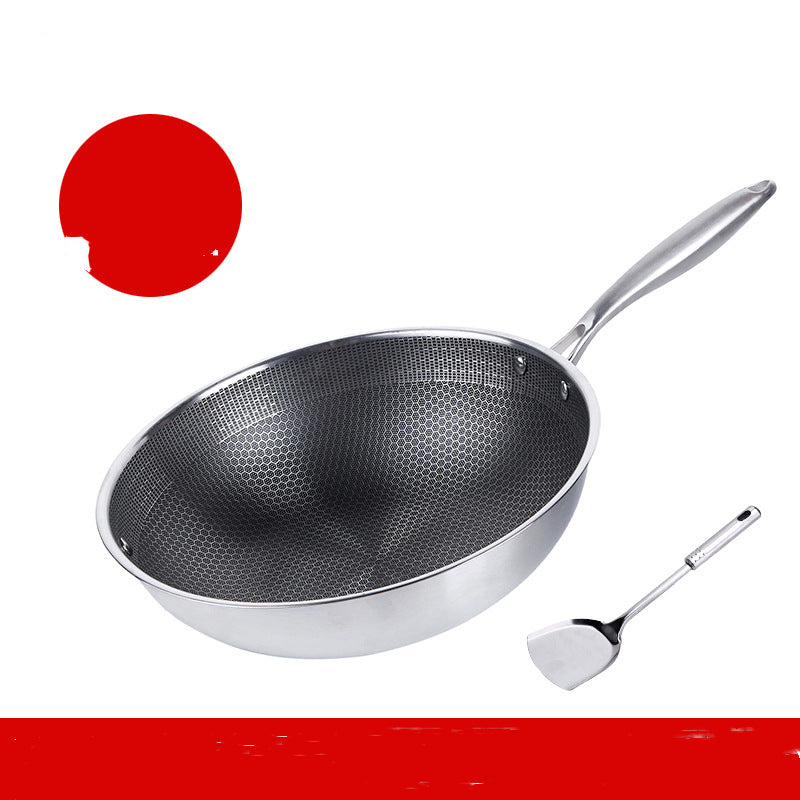 Stainless Steel Non-Stick Stir Fry Pan