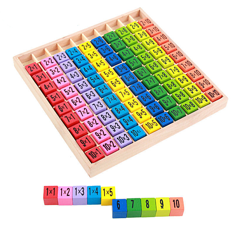 Wooden Learning Puzzle: 99 Times Tables