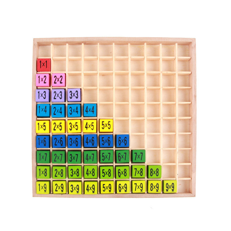 Wooden Learning Puzzle: 99 Times Tables