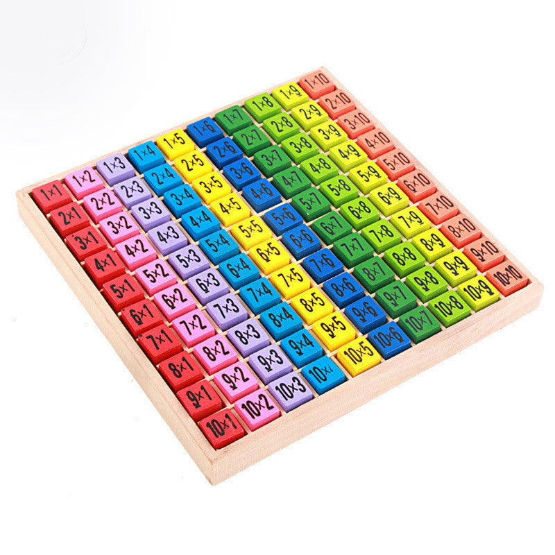 Wooden Learning Puzzle: 99 Times Tables