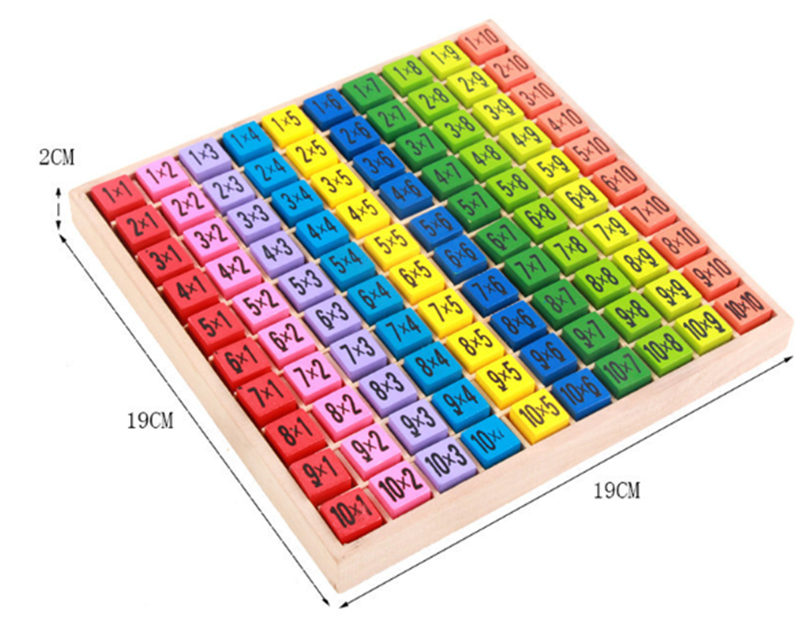 Wooden Learning Puzzle: 99 Times Tables