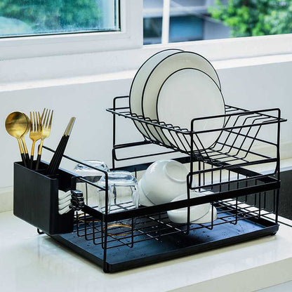 SinkSpace Double-Tier Dish Rack