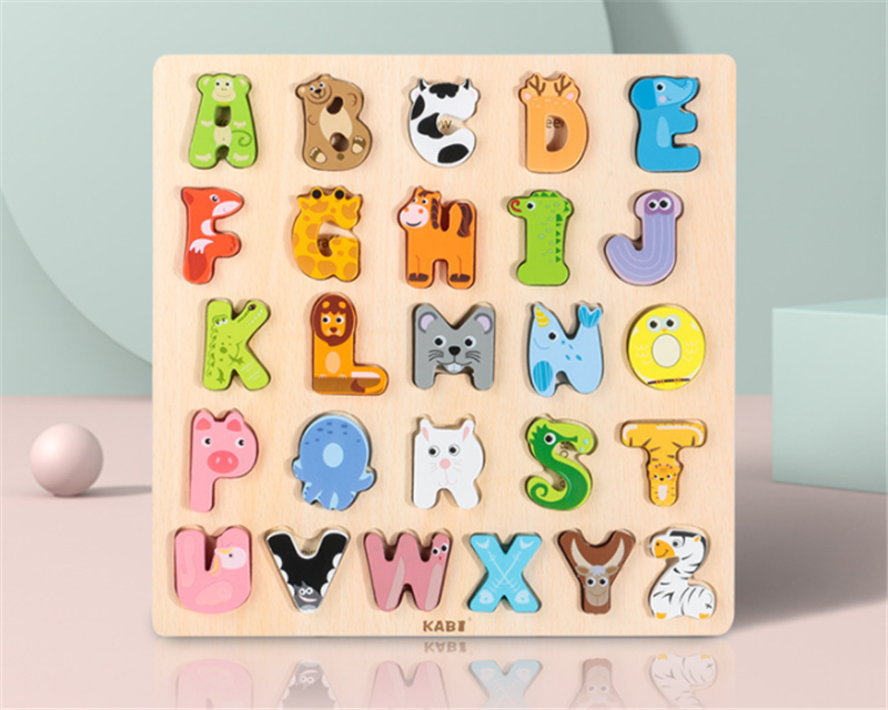 Early Learning Alphabet Board with 26 Letters