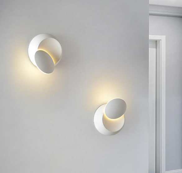 Rotating Lunar Eclipse LED Wall Lamp for Living Room and Bedroom