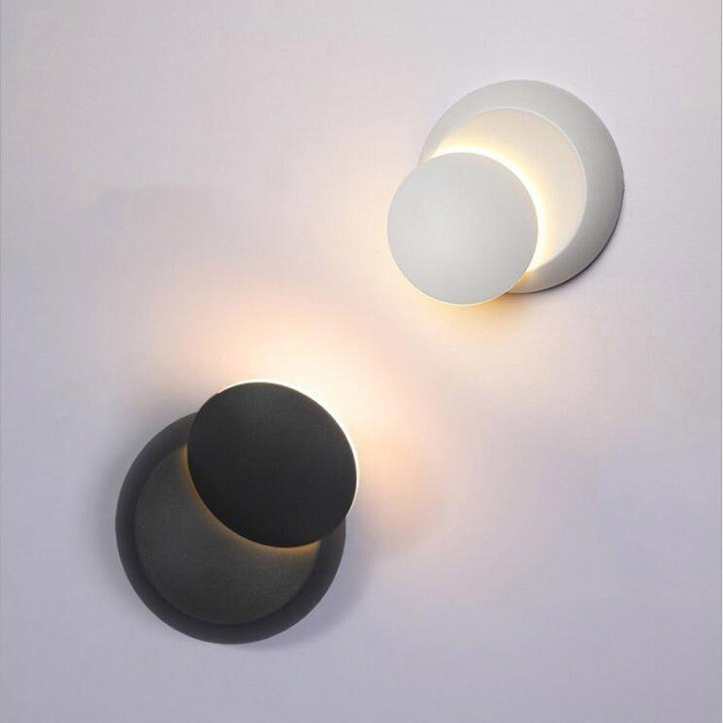 Rotating Lunar Eclipse LED Wall Lamp for Living Room and Bedroom