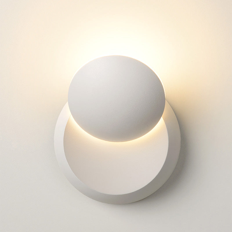 Rotating Lunar Eclipse LED Wall Lamp for Living Room and Bedroom