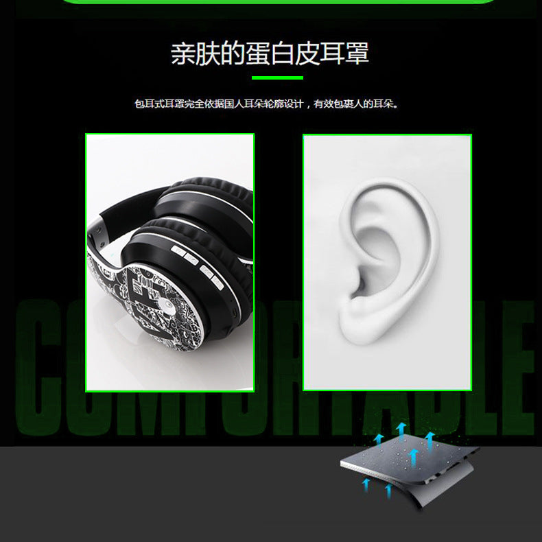 Wireless Bluetooth Headset with Heavy Bass