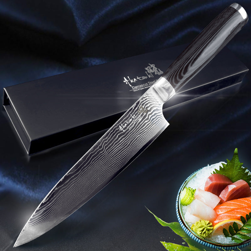 8-Inch VG10 Stainless Steel Chef’s Knife with Quicksand Pattern