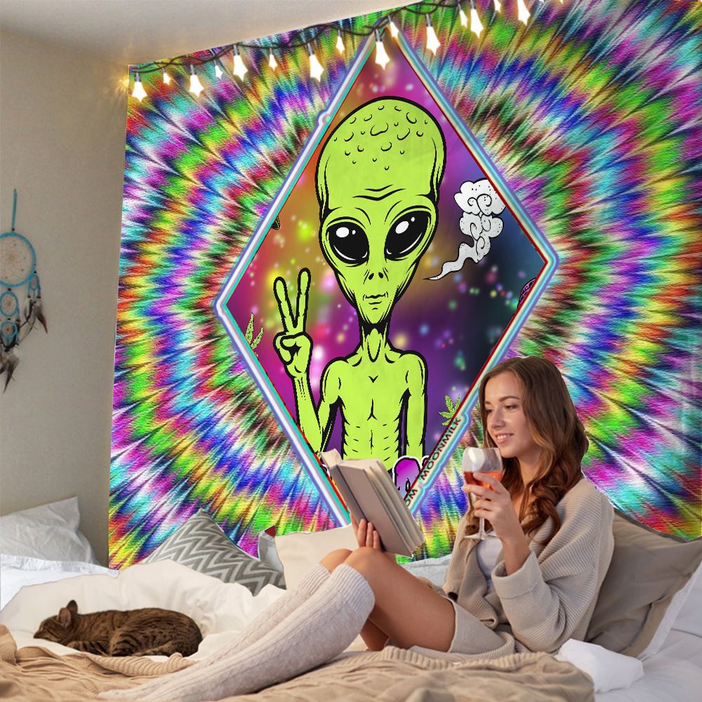 Galactic Encounter Alien Tapestry