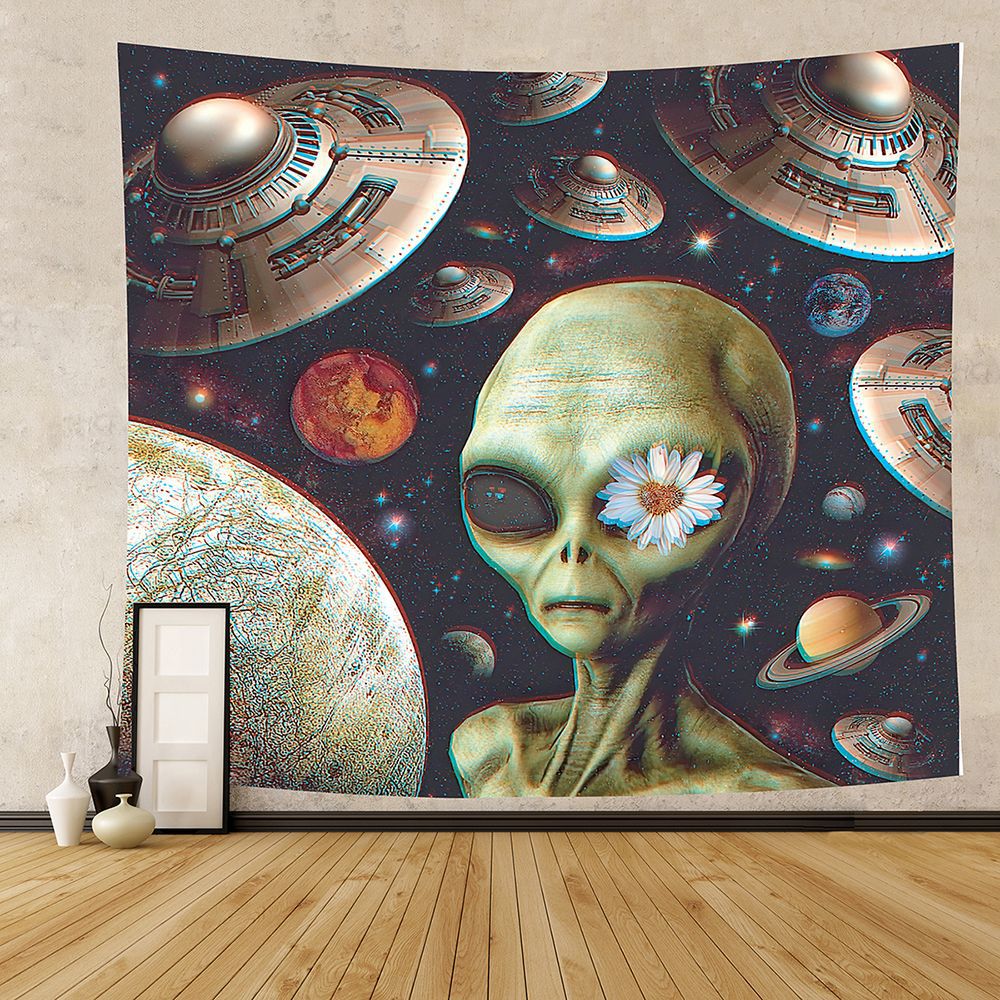 Galactic Encounter Alien Tapestry