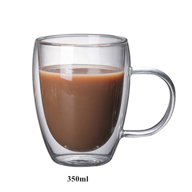 Heat-Resistant Transparent Coffee Mugs