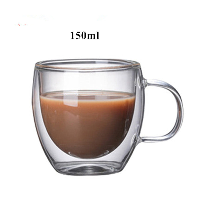 Heat-Resistant Transparent Coffee Mugs