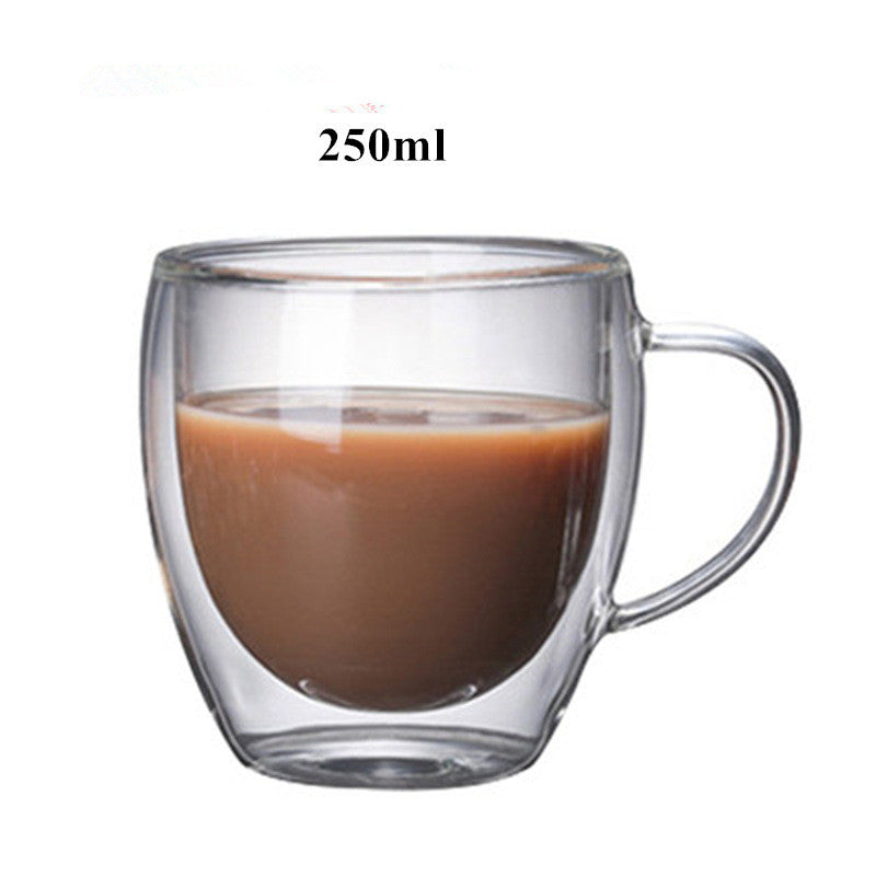 Heat-Resistant Transparent Coffee Mugs