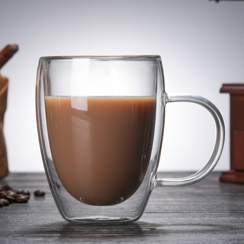 Heat-Resistant Transparent Coffee Mugs