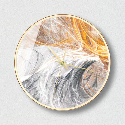 Marble Elegance Wall Clock