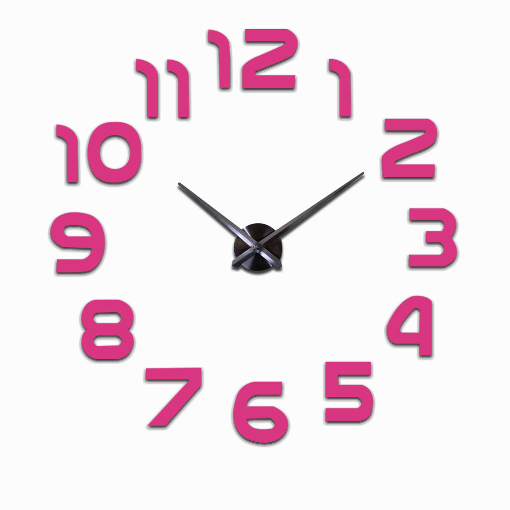 Reflective Time 3D Mirror Wall Clock