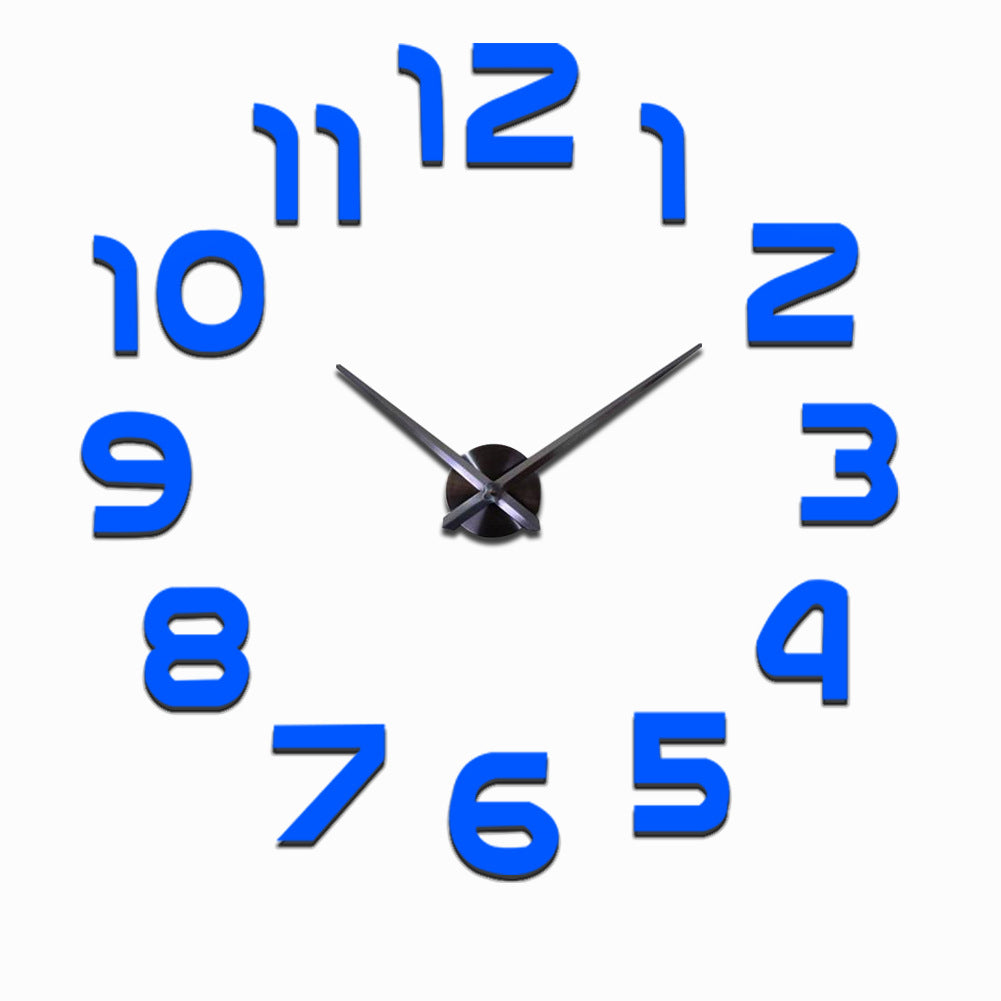 Reflective Time 3D Mirror Wall Clock