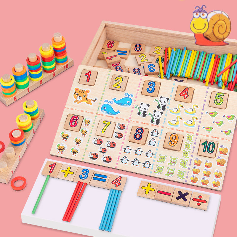 Educational Wood Learning Set for Children