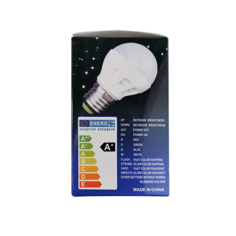 RGB Colorful LED Bulb 3W Full-Color Light