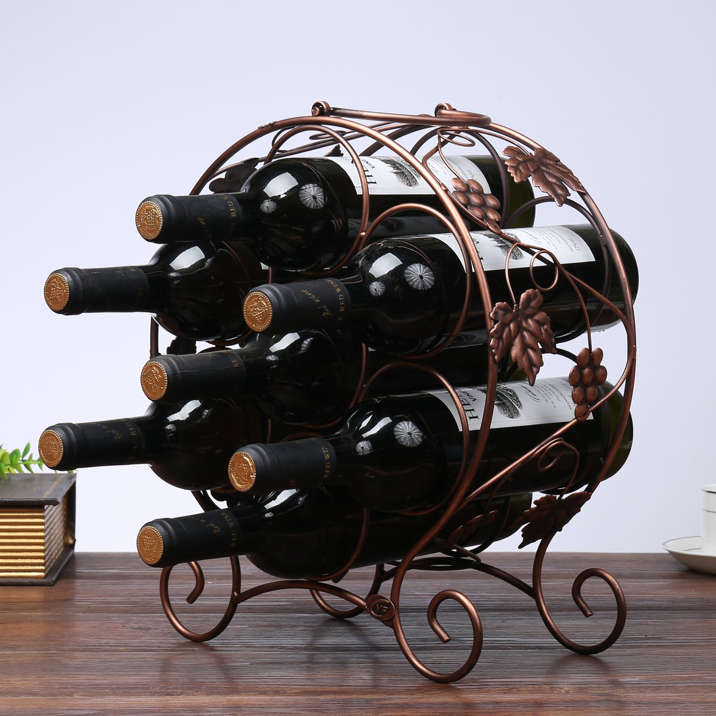 Multi-Bottle Decorative Wine Rack