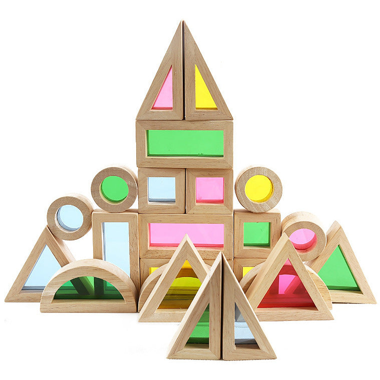 RainbowCraft Wooden Building Blocks