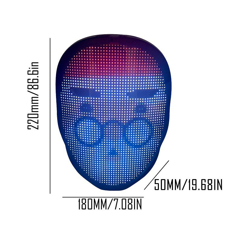 Full-Color LED Face-Changing Luminous Mask