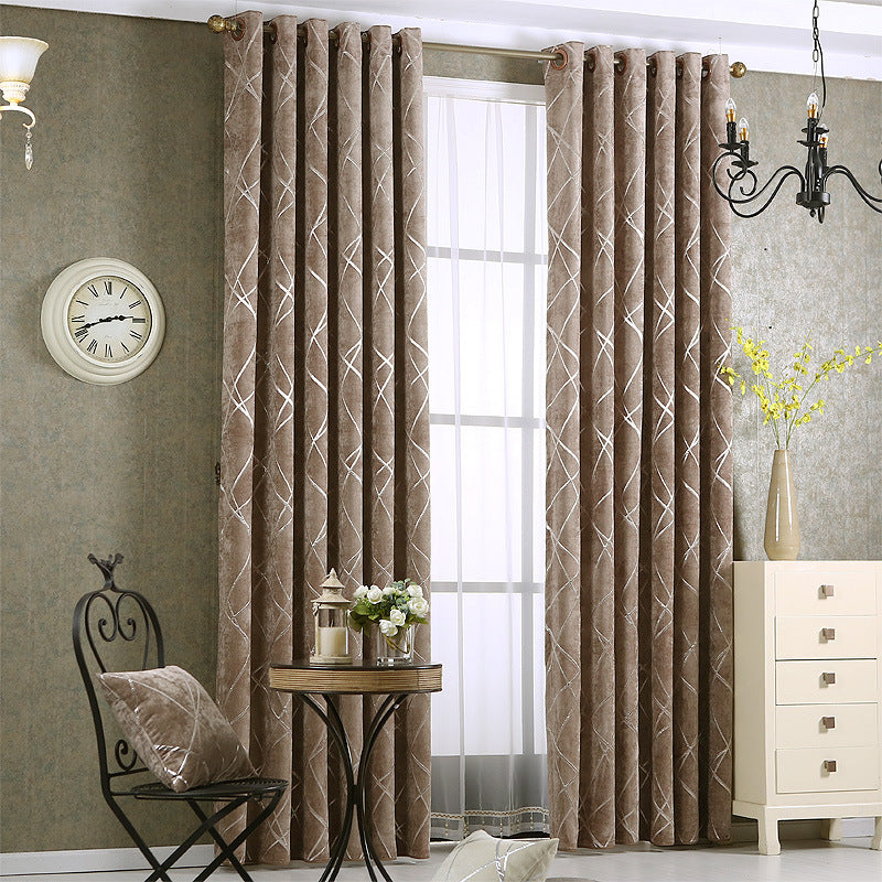 Modern Chenille Light Blocking Curtains