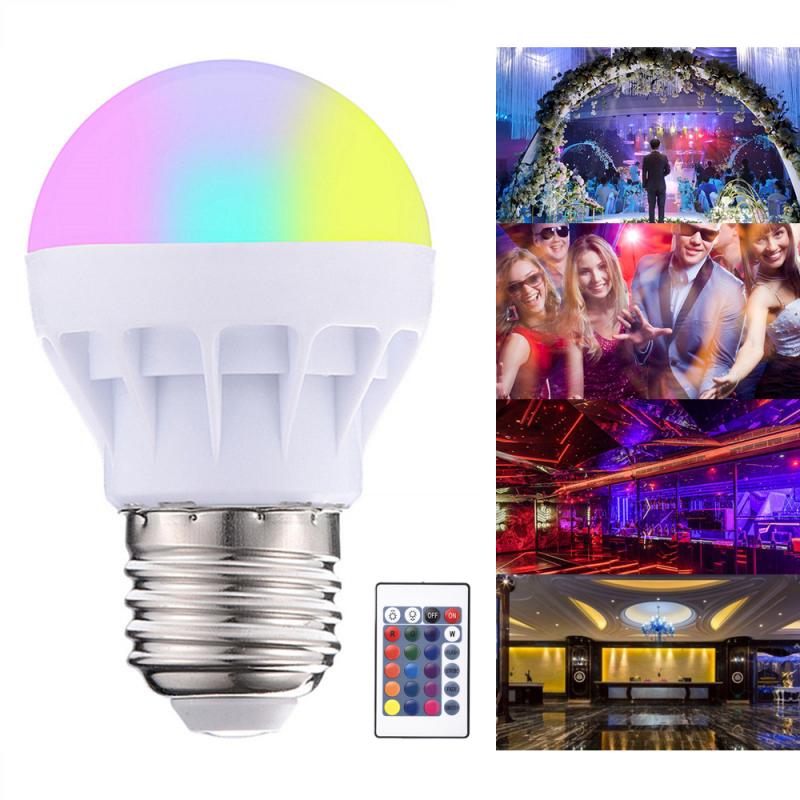 RGB Colorful LED Bulb 3W Full-Color Light