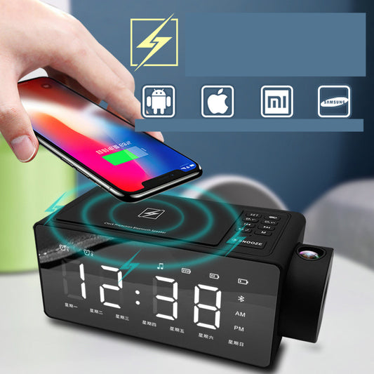 Wireless Charging Smart Speaker Clock for Home