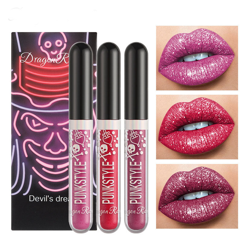 Halloween Diamond Lip Gloss Trio Set