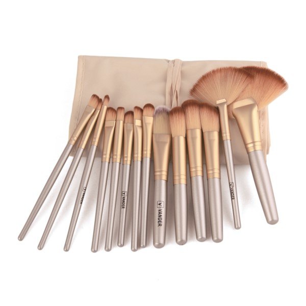 32-Piece Professional Makeup Brush Set with Cosmetic Bag