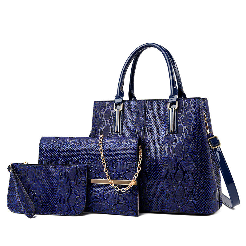 TriLuxe Messenger Handbag Set